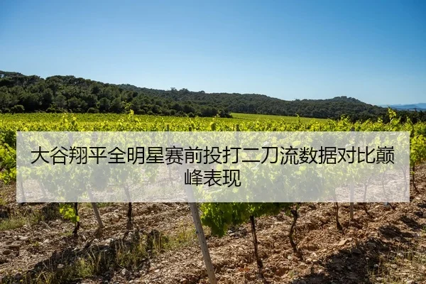 大谷翔平全明星赛前投打二刀流数据对比巅峰表现