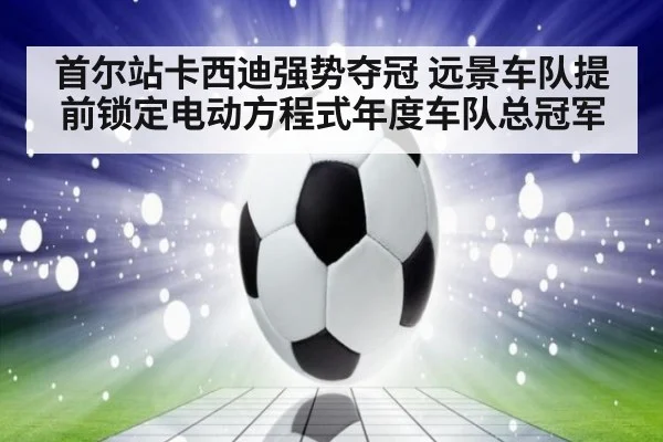 首尔站卡西迪强势夺冠 远景车队提前锁定电动方程式年度车队总冠军